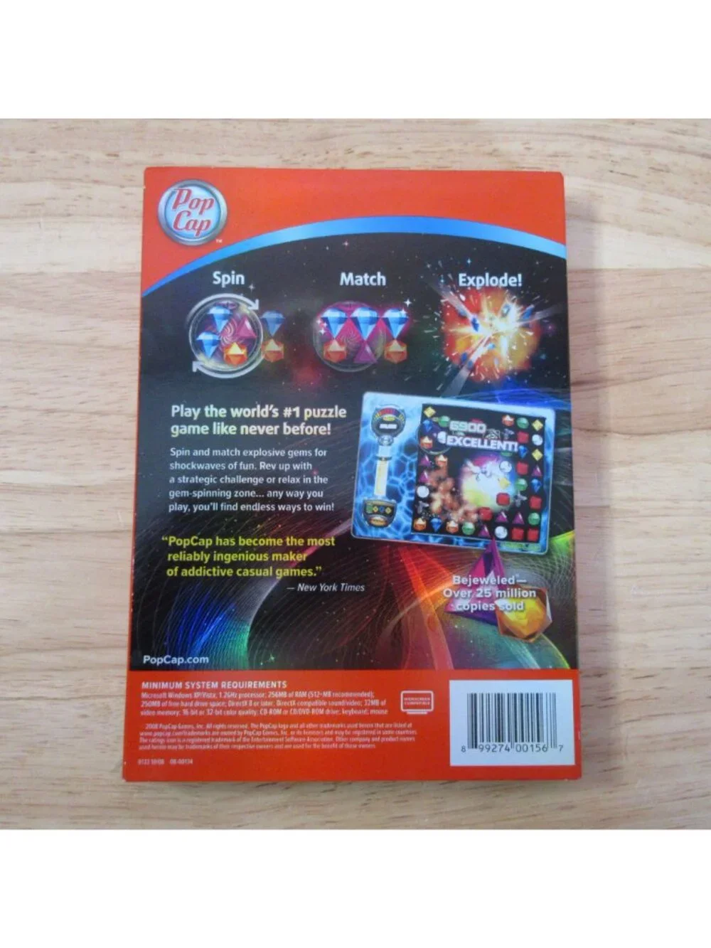 Popcap Bejeweled Twist PC CD-ROM Windows Puzzle game